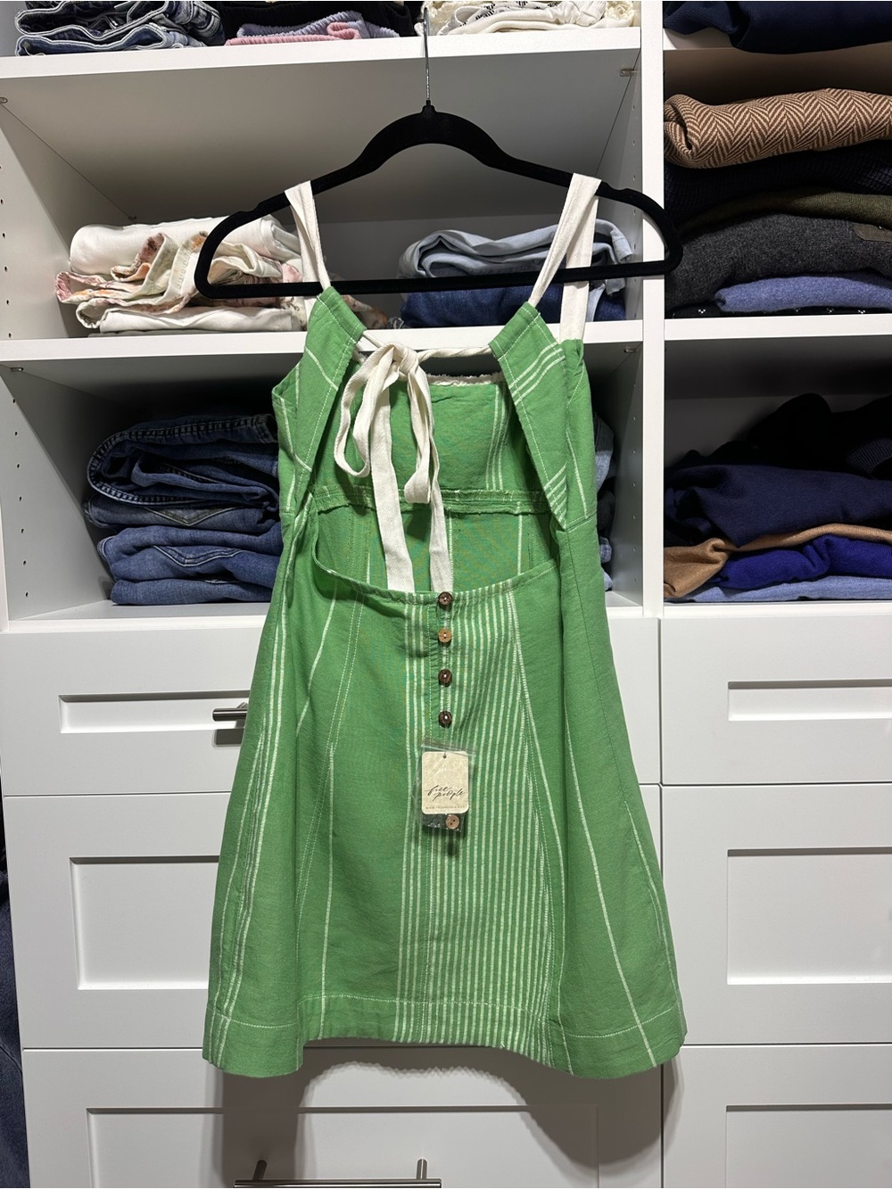NWT Free People Tie back Dress - Picture 2 of 3